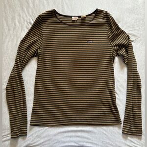 Levi's Women's Long Sleeve Striped Top